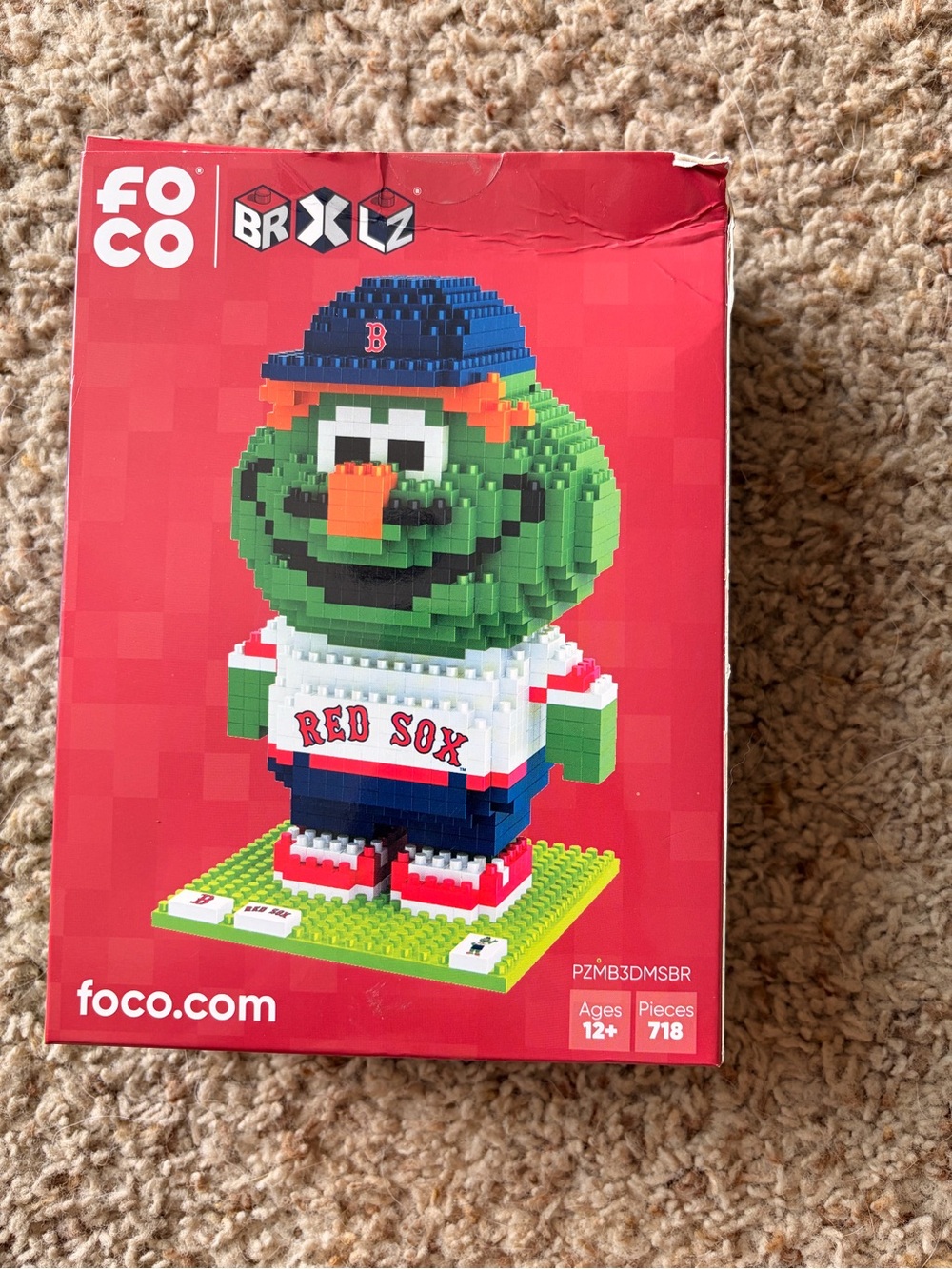 FOCO BRXLZ Boston Red Sox Mascot Building Set - Green